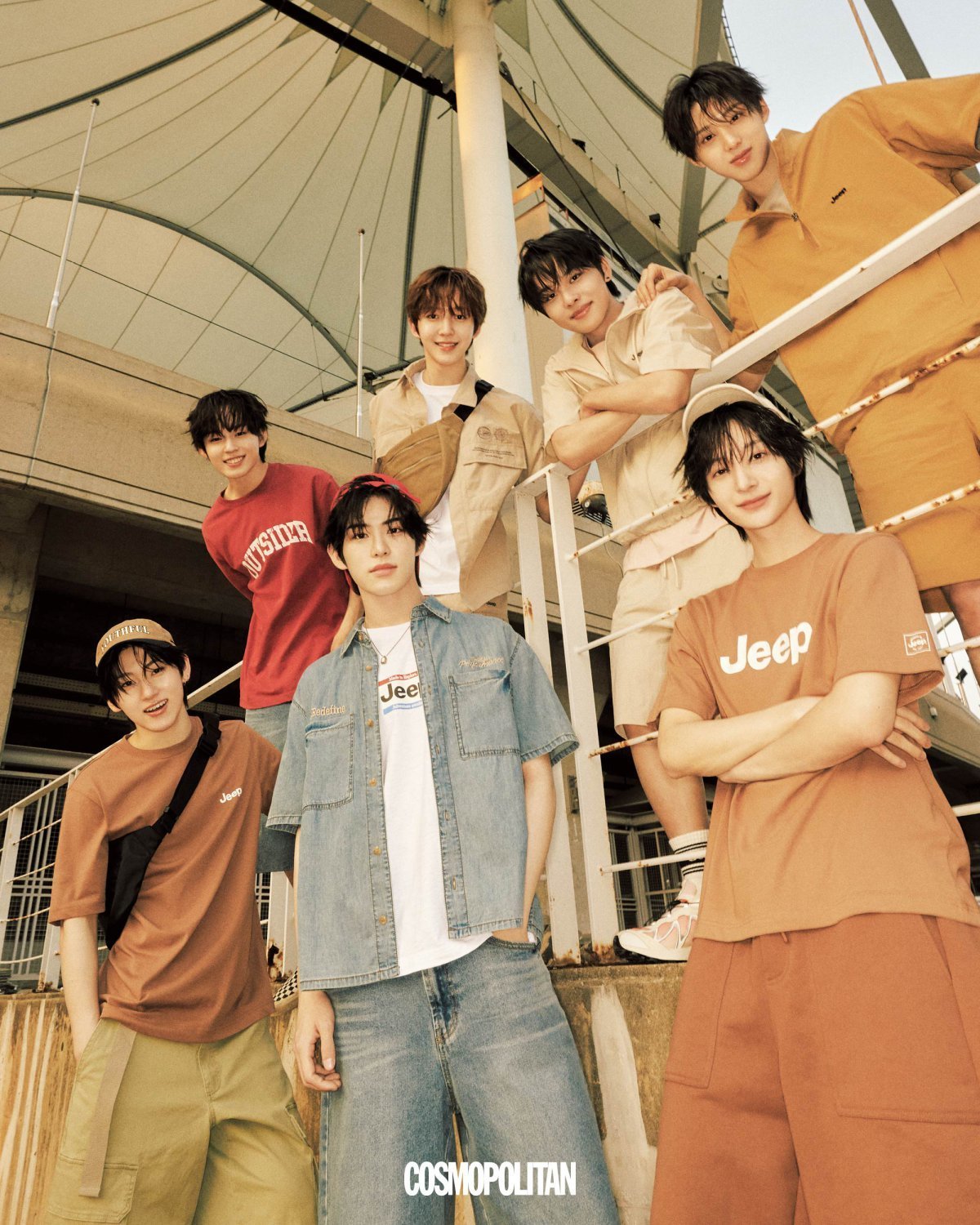 Kickflip shows energetic poses in Cosmopolitan June pictorial.