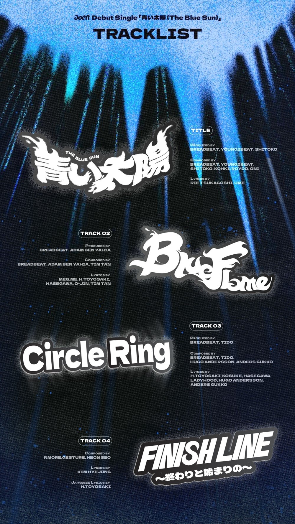 Aoen Debut Album The Blue Sun Tracklist Reveal