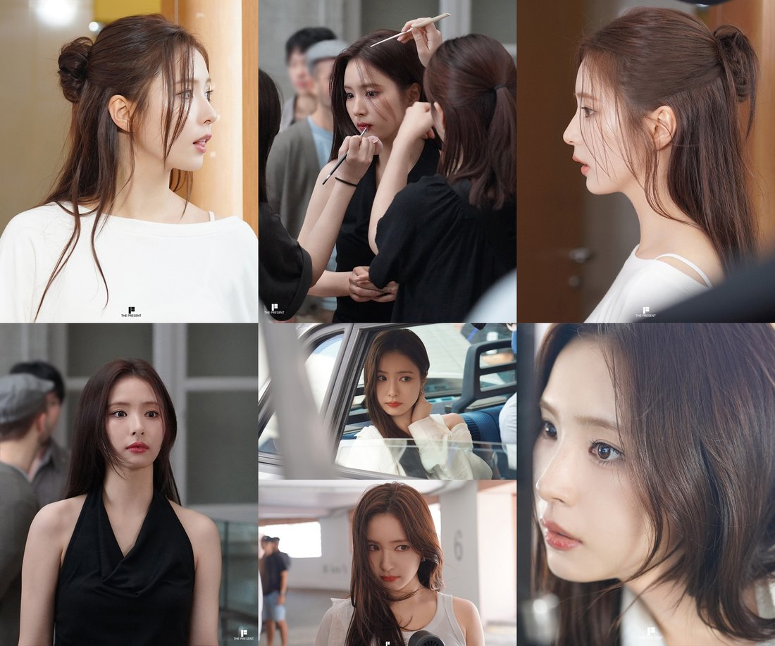 Shin Se-kyung behind the scenes in BTS Jin's music video, Singapore
