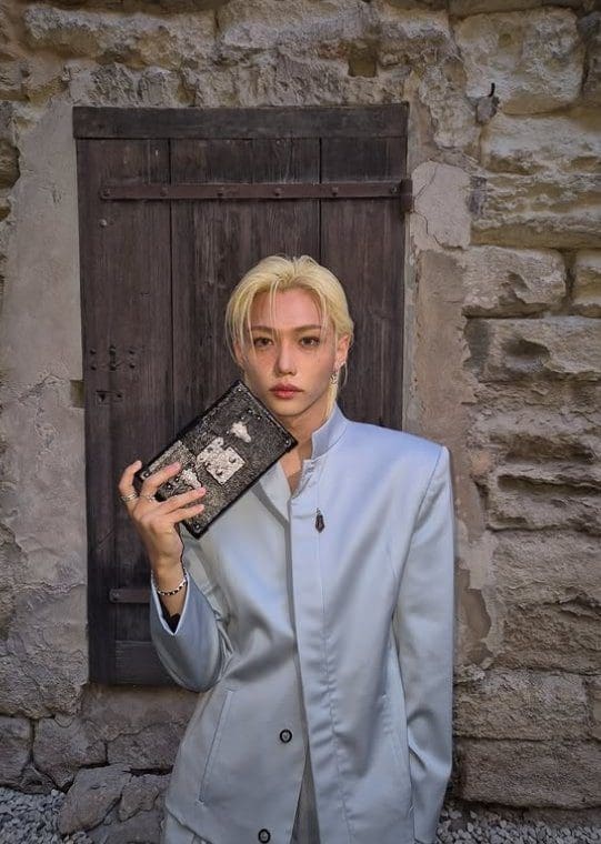 Felix of Stray Kids looking elegant at the show