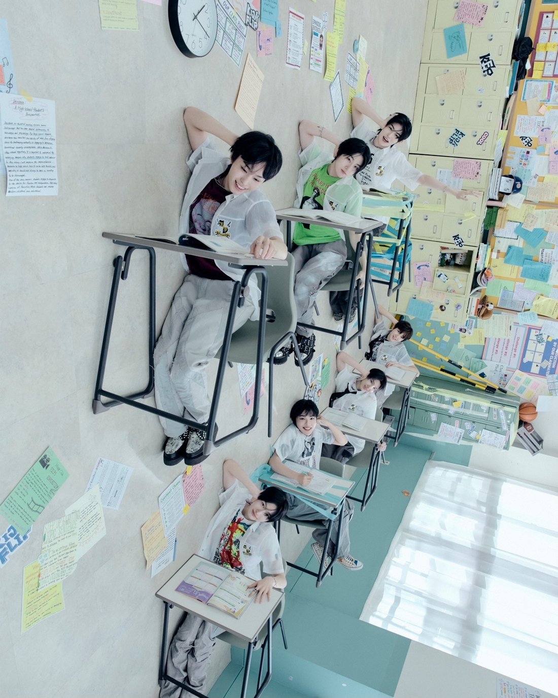 KickFlip comeback teaser image school uniform concept
