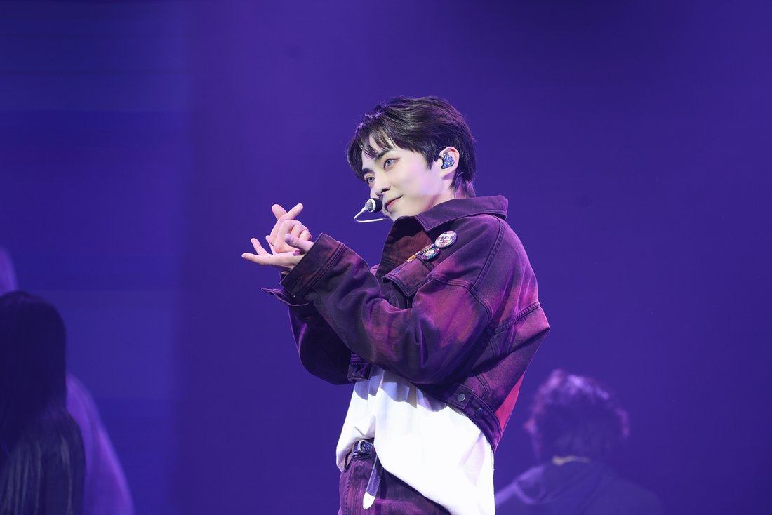 Xiumin performs at his 'X Times' fan concert in Asia