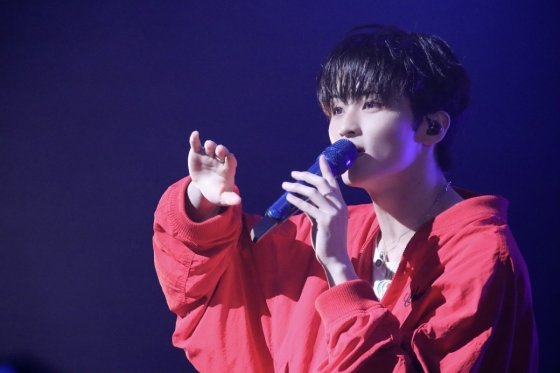 NCT Mark performing at his debut Japan showcase tour. Photo credit: SM Entertainment