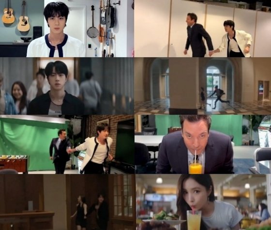 Jin and Jimmy Fallon recreate iconic scenes from MV