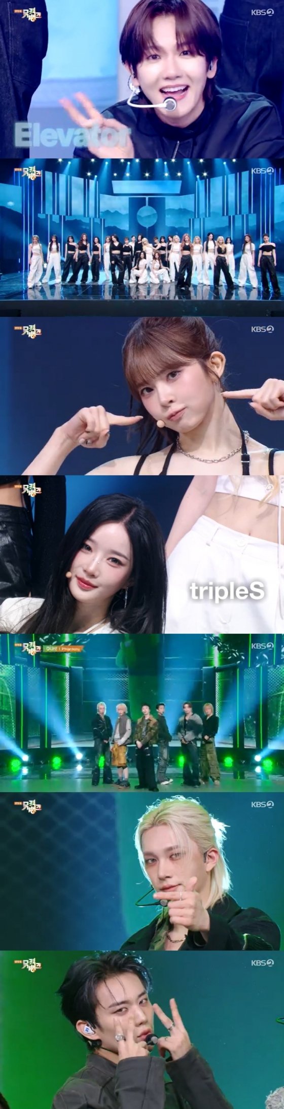 Music Bank performers including (G)I-DLE, RIIZE, Baekhyun