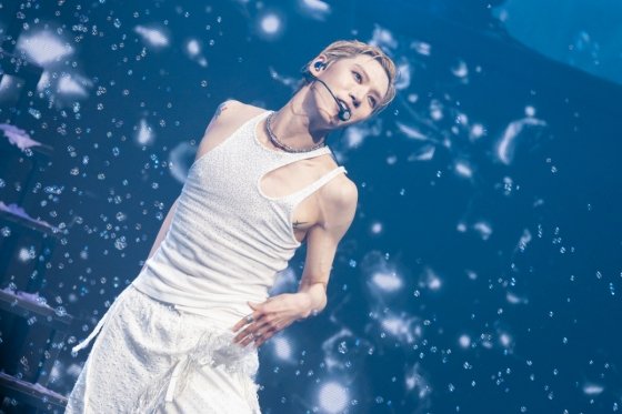 TEN performing at his solo concert in Shibuya, Tokyo